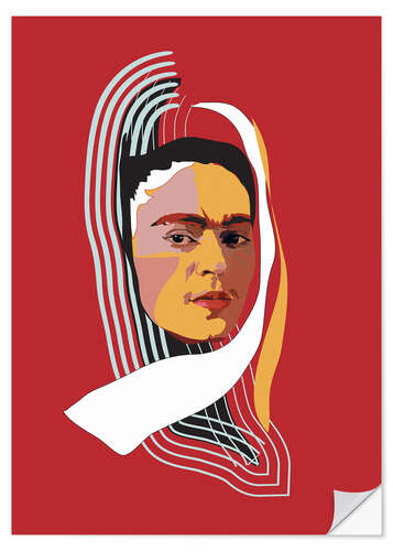 Wall sticker Frida Kahlo Abstract