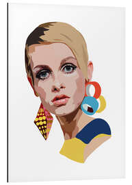 Tableau en aluminium Twiggy