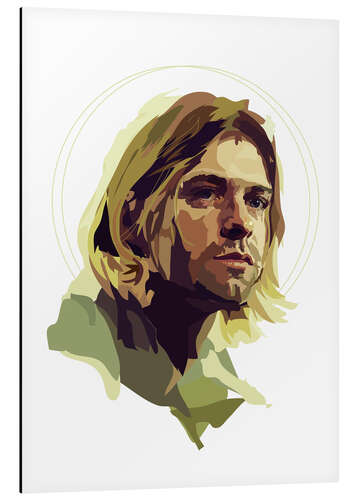 Stampa su alluminio Kurt Cobain