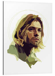 Aluminium print Kurt Cobain