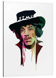 Aluminiumtavla Jimi Hendrix