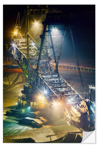 Naklejka na ścianę Excavator Garzweiler