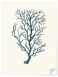 Wall sticker Turquoise-blue coral, branches