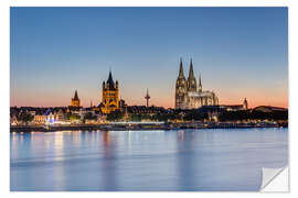 Wall sticker Summer evening in Cologne