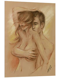 Foam board print Passionate couple