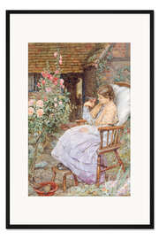 Gerahmter Kunstdruck Für was sind die Stimmen der Vögel ...