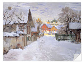 Naklejka na ścianę Winter Evening. View of Pskov