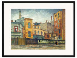 Gerahmter Kunstdruck Travemünder Straße