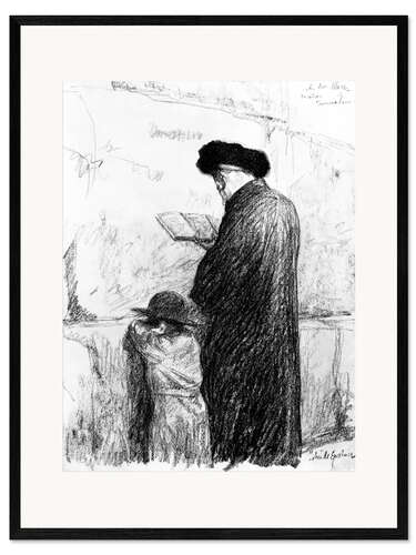 Gerahmter Kunstdruck Klagemauer