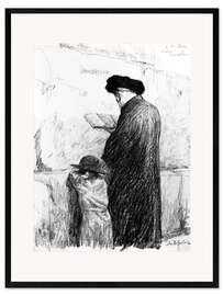Gerahmter Kunstdruck Klagemauer