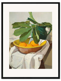 Impresión de arte enmarcada Still life with oranges