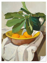 Selvklebende plakat Still life with oranges