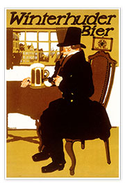 Poster Winterhuder Bier - Paul Scheurich