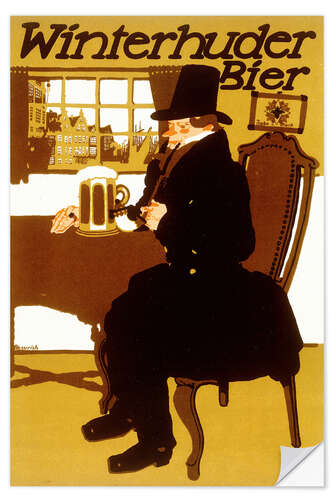 Muursticker Winterhuder beer