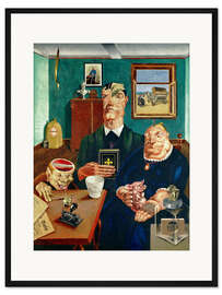 Gerahmter Kunstdruck Industriebauern