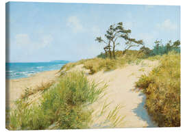 Canvas print Beach with dunes - Hermann Seeger