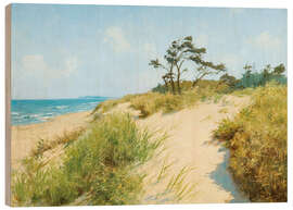 Hout print Beach with dunes