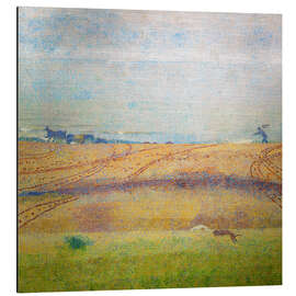 Magnettafel Entferntes Meer, Strand von Katwijk