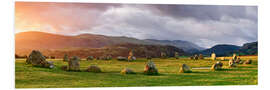 Foam board print Castlerigg Stone Circle at sunsrise