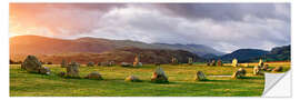 Sticker mural Cromlech de Castlerigg au lever du soleil