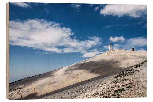 Wood print Mont Ventoux in Provence (France)