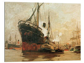 Gallery print Steamers in port