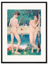 Gerahmter Kunstdruck Zwei Jünglinge