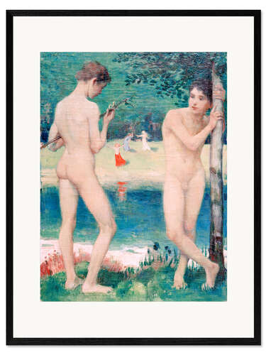 Framed art print Two youths