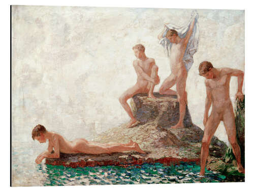 Aluminiumtavla Bathers youths