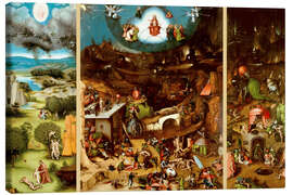 Leinwandbild  Weltgerichtstryptichon - Hieronymus Bosch