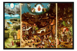 Gerahmter Kunstdruck Weltgerichtstryptichon