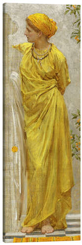Obraz na płótnie Standing figure in yellow and orange: Study for Topaz