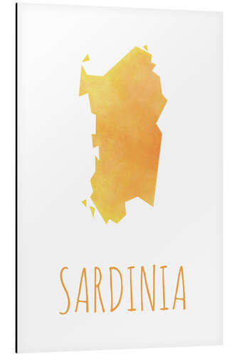 Aluminium print Sardinia