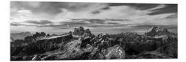 Foam board print Dolomiten Lagazuoi