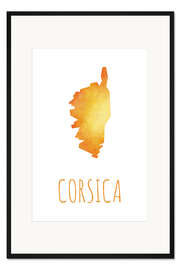 Gerahmter Kunstdruck Corsica