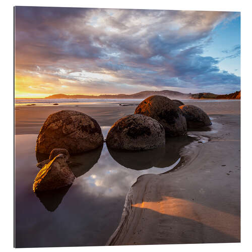 Gallery Print Moeraki Boulder Sonnenaufgang