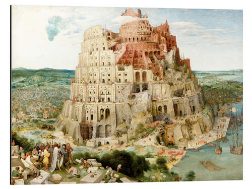 Aluminium print De toren van Babel