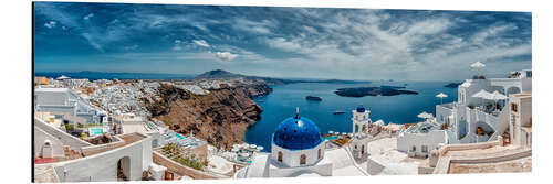 Stampa su alluminio Santorini panorama