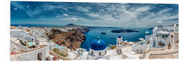 Tableau en PVC Santorini, photo panoramique