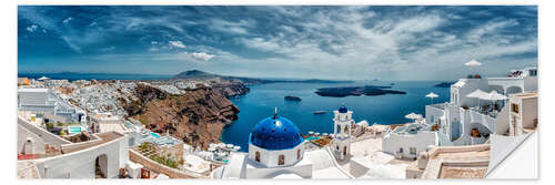 Naklejka na ścianę Santorini panorama