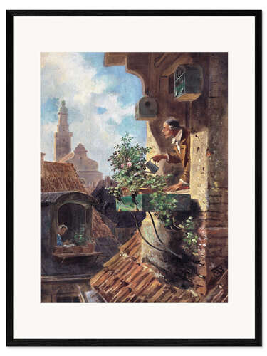 Gerahmter Kunstdruck Die Mansardenwohnung