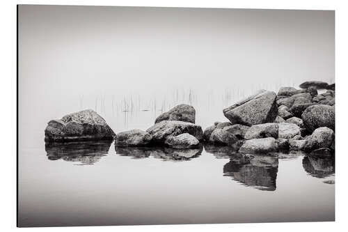 Aluminium print Stones in water