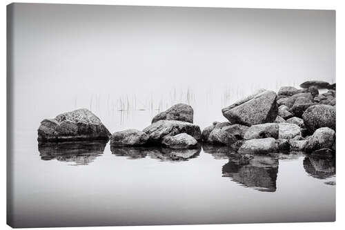 Quadro em tela Stones in water