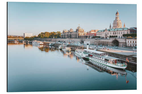 Aluminiumsbilde Dresden old town sunrise