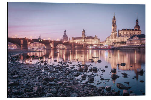 Aluminium print Dresden old town sunrise