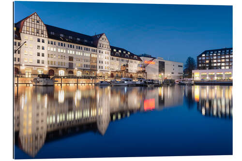 Gallery print Tempelhofer Hafen Berlin at the blue hour