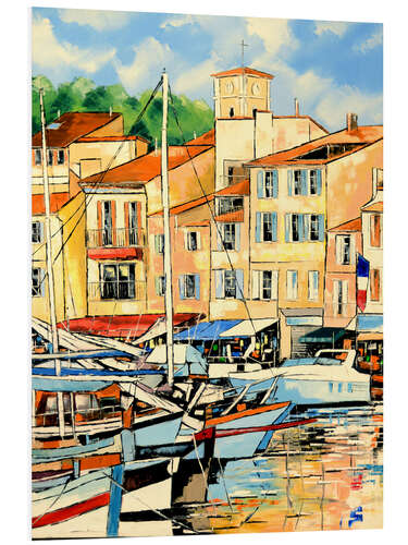 PVC print Harbor view