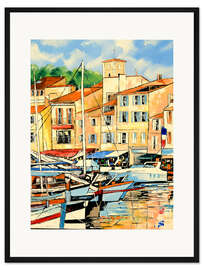 Gerahmter Kunstdruck Hafenansicht