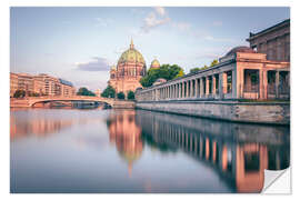 Selvklebende plakat Berliner Dom in the evening light