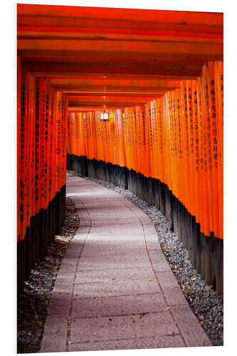 Tableau en PVC L'entrée rouge - Fushimi